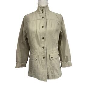 "111 State" Tan Jacket,Snap Up, Size 6, Barn Coat?,Preppy,Woodman,Cowgirl,Office